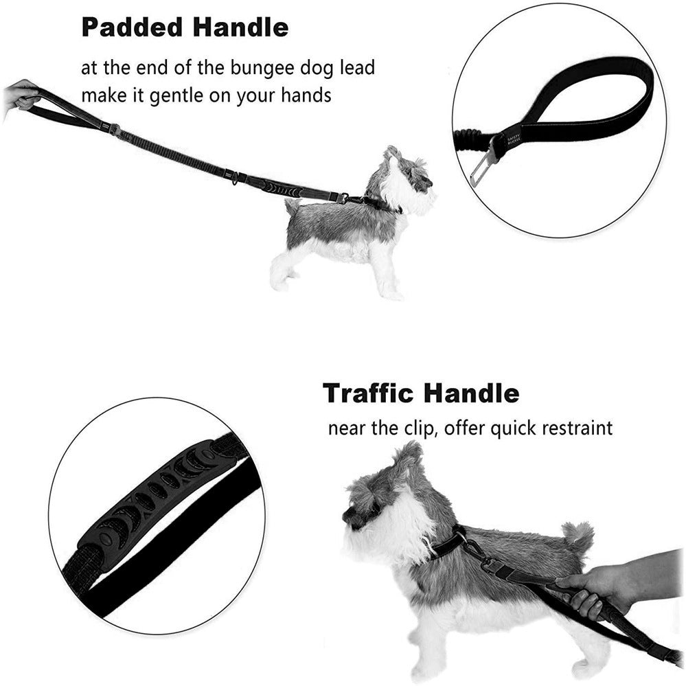 Multifunctional Dog Leash With Car Seatbelt