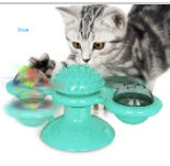 Interactive Windmill Cat Toy with Suction Base