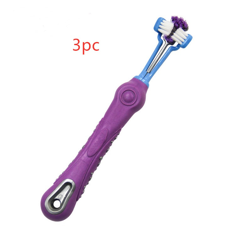 Three Sided Pet Toothbrush