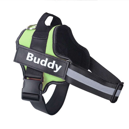 Adjustable Dog Harness with Custom name label