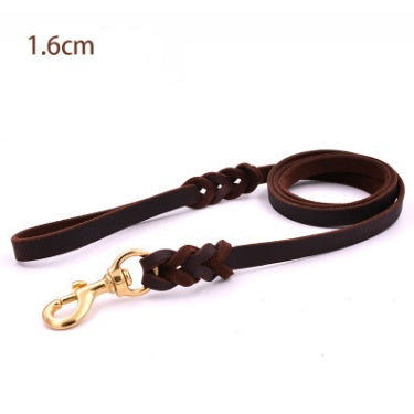 Leather Dog Leash Training Rope