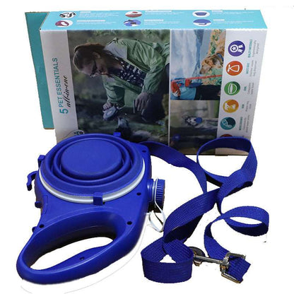 Pet Travel Kit with Water Bottle & Rope