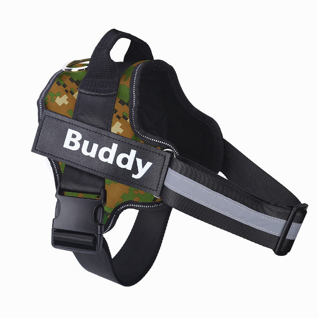 Adjustable Dog Harness with Custom name label