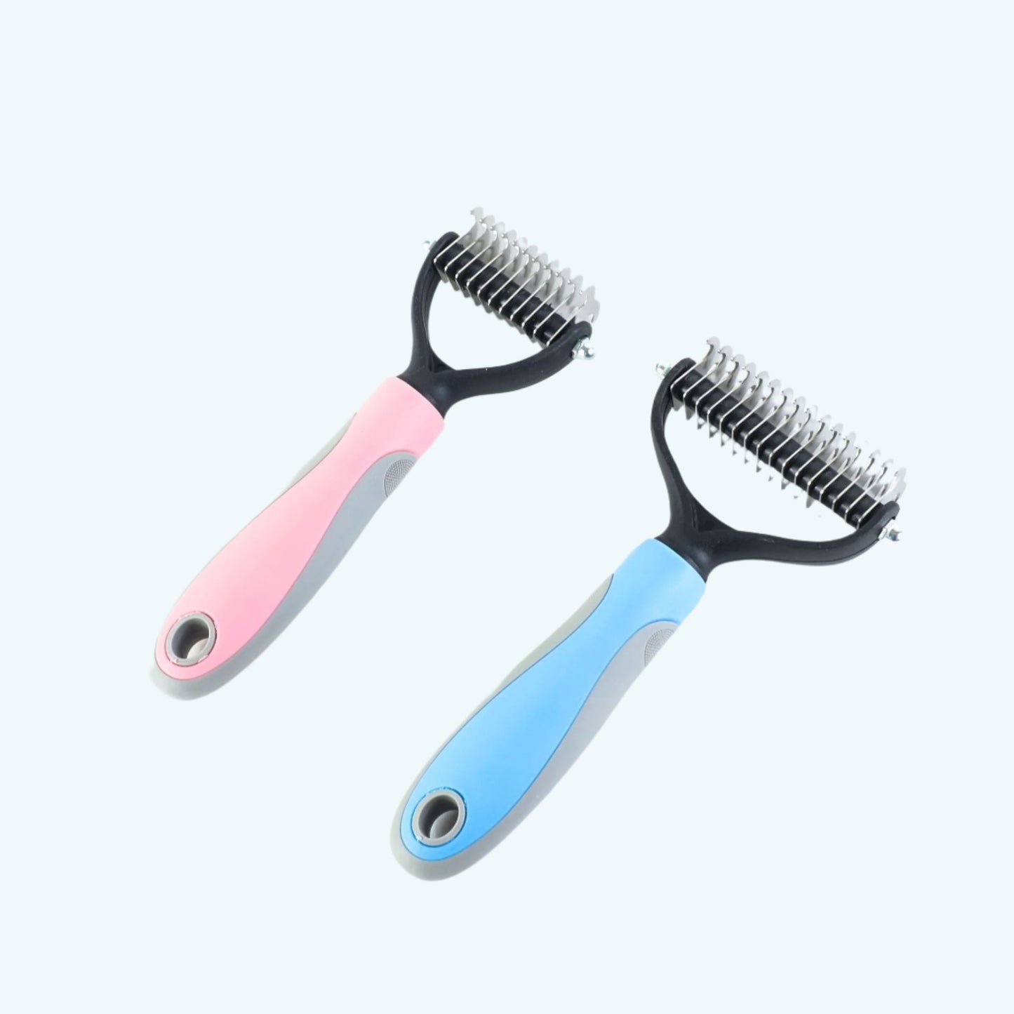 Dual-Sided Pet Grooming Rake