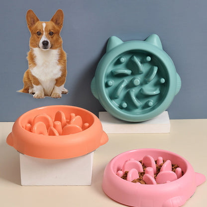 Pet Anti Choking Slow Feeder Bowls