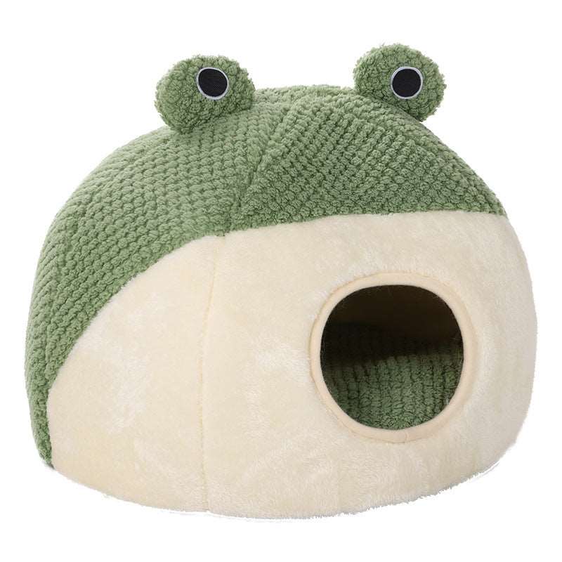 Pet winter Nest Bed Little Frog Shape