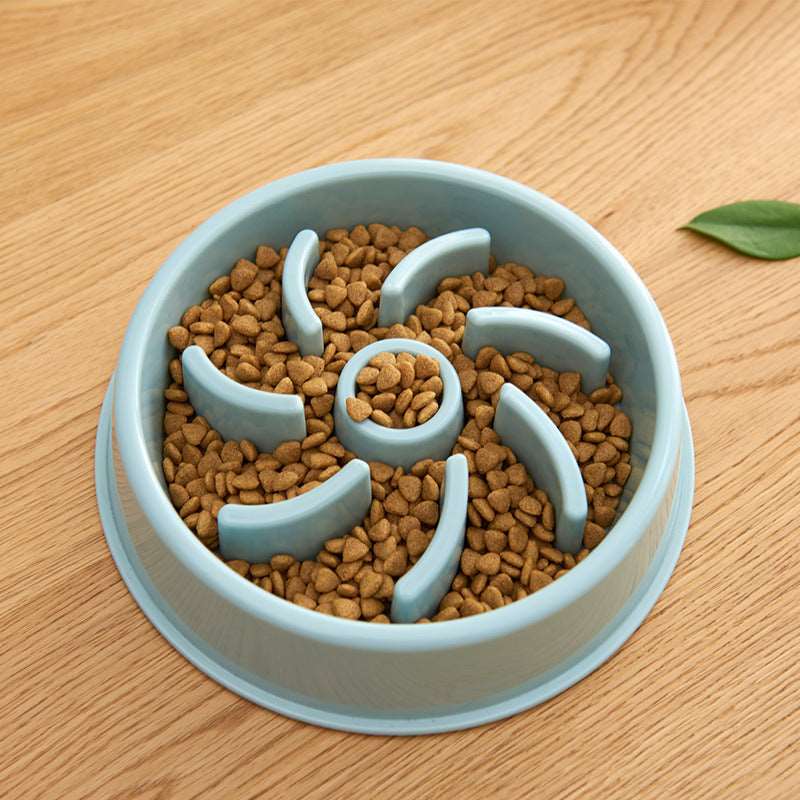 Plastic Pet  Choke Prevention Slow Food Bowl