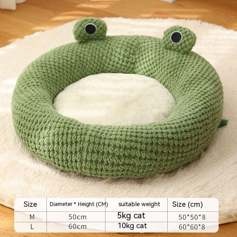 Pet winter Nest Bed Little Frog Shape