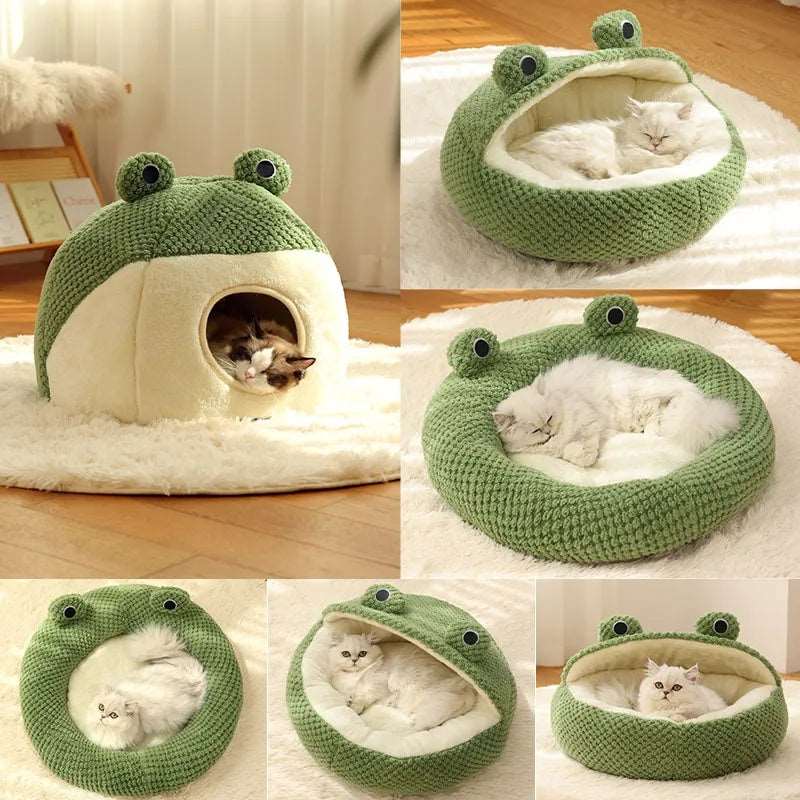 Pet winter Nest Bed Little Frog Shape