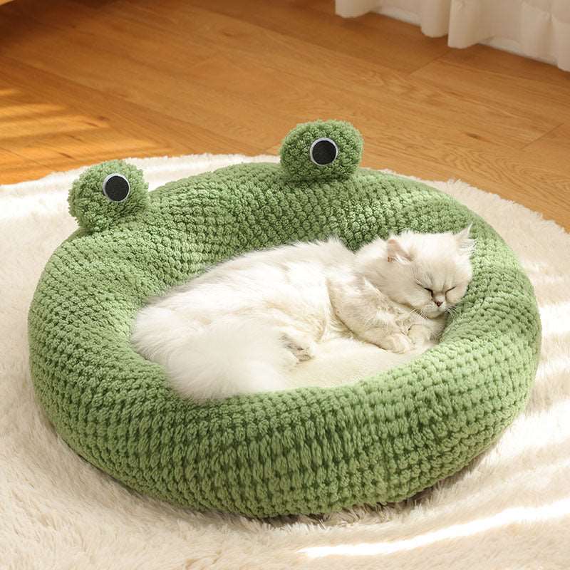 Pet winter Nest Bed Little Frog Shape